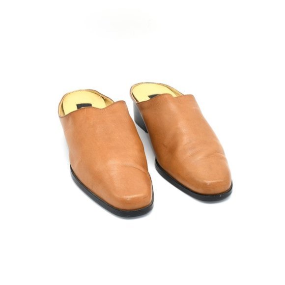 honey leather mules - Picture 6 of 11